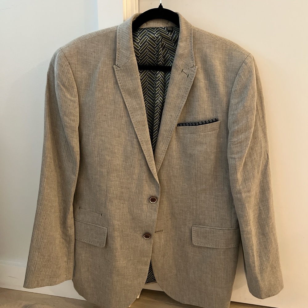Ted Baker London Classic Gray Blazer